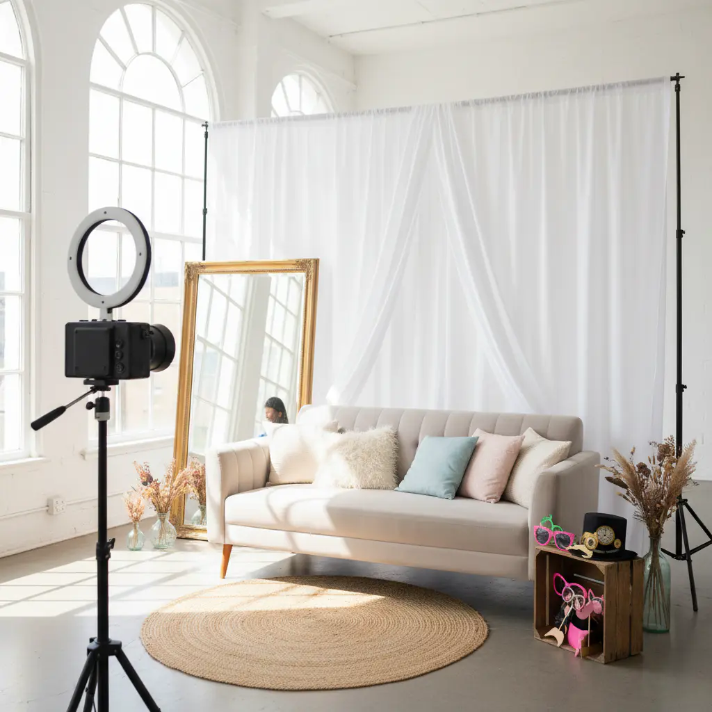 Photo booth setup